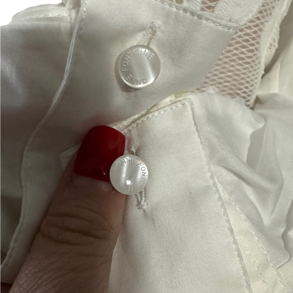 Anne Fontaine Ermine blouse NWT in moon white. Size 36 (equivalent to 0/2) - Picture 6 of 16